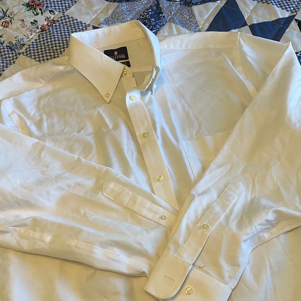 Stafford Men's WhiteDress Shirt